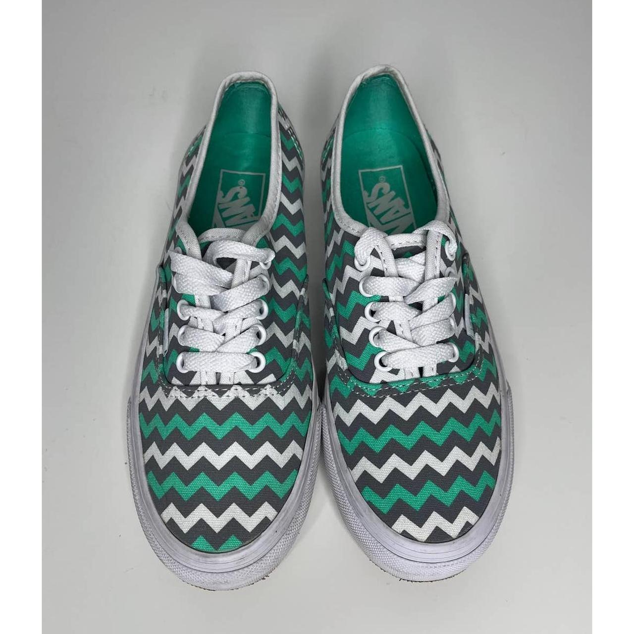 Teal on sale gray vans