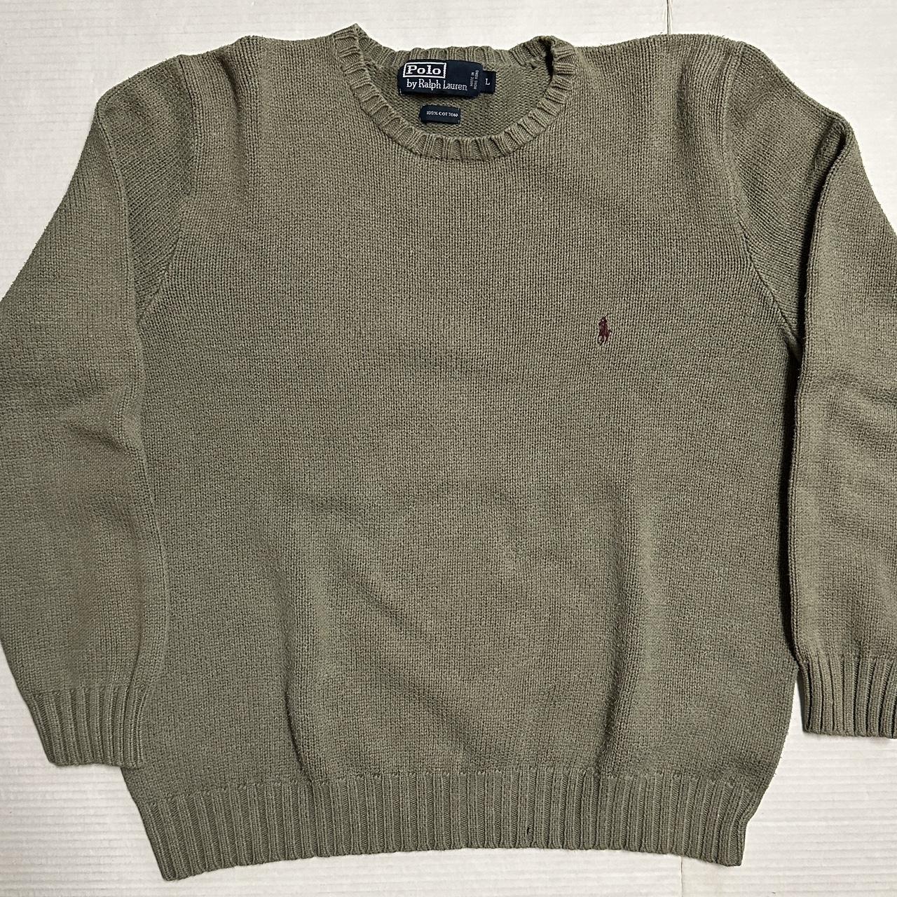 Ralph Lauren Knit Sweater - sick color Size //... - Depop