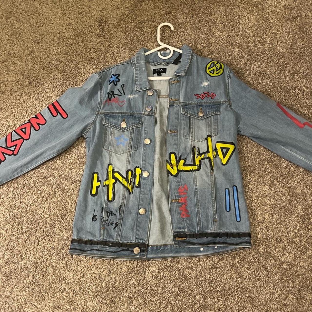 Boo-hoo Man X Quavo Jean jacket great condition and... - Depop