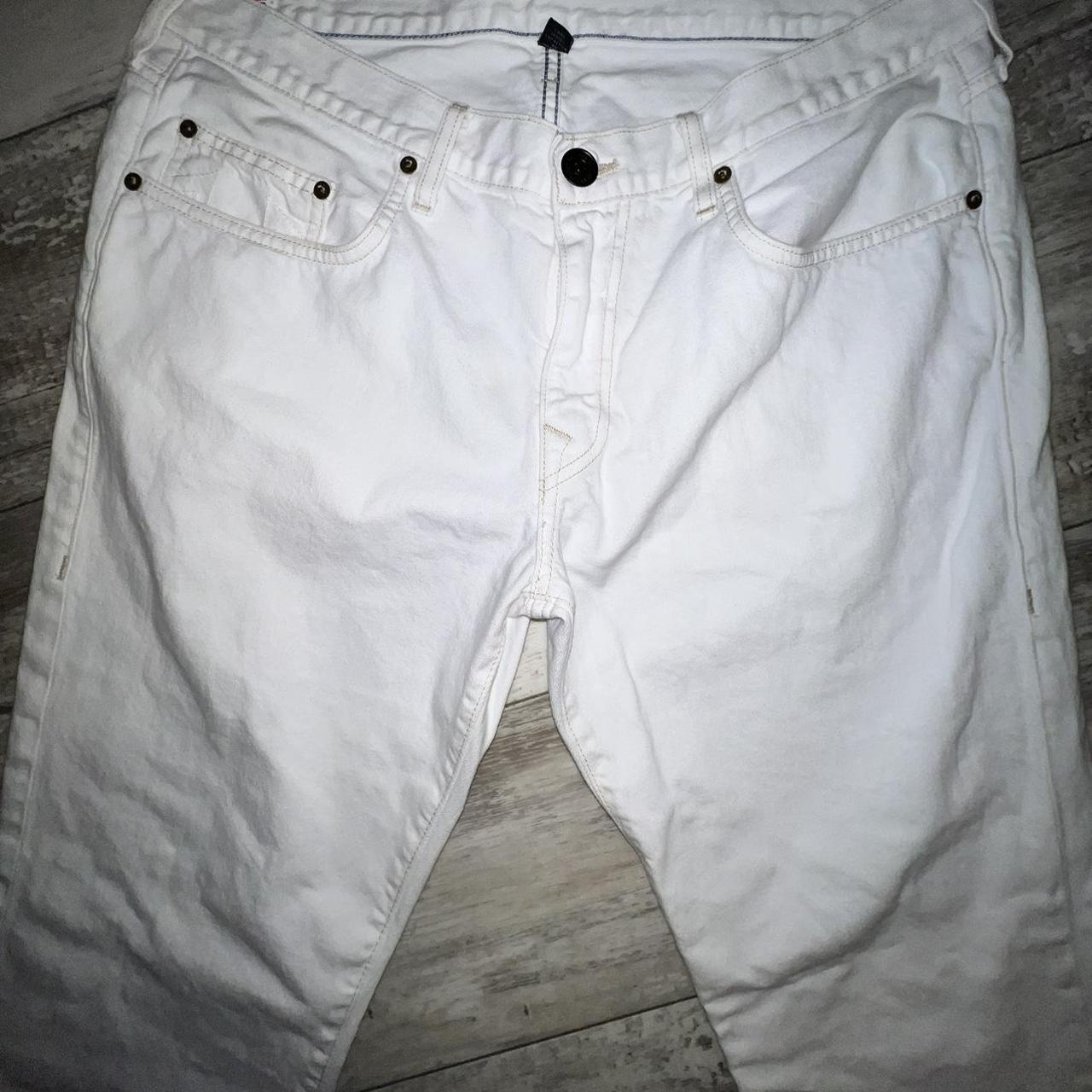 True Religion Men's White Jeans | Depop