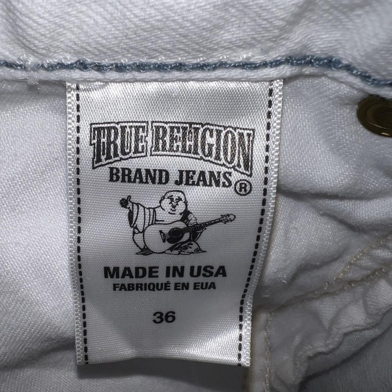 True Religion Men's White Jeans | Depop