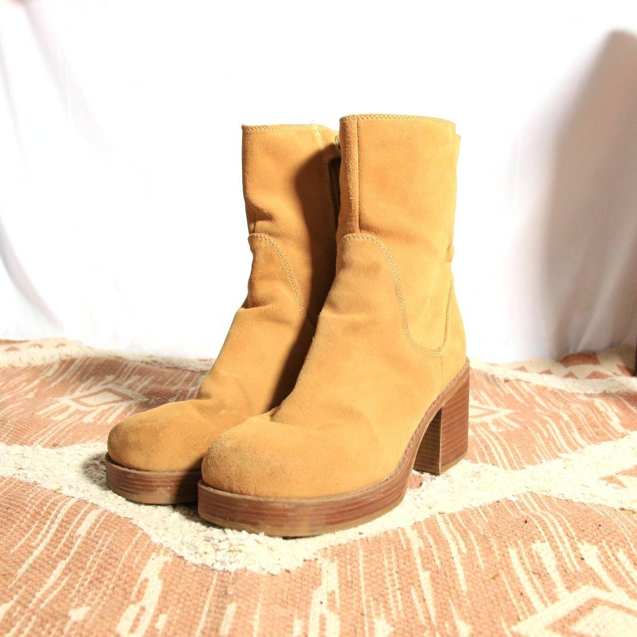 vintage chunky platform boots