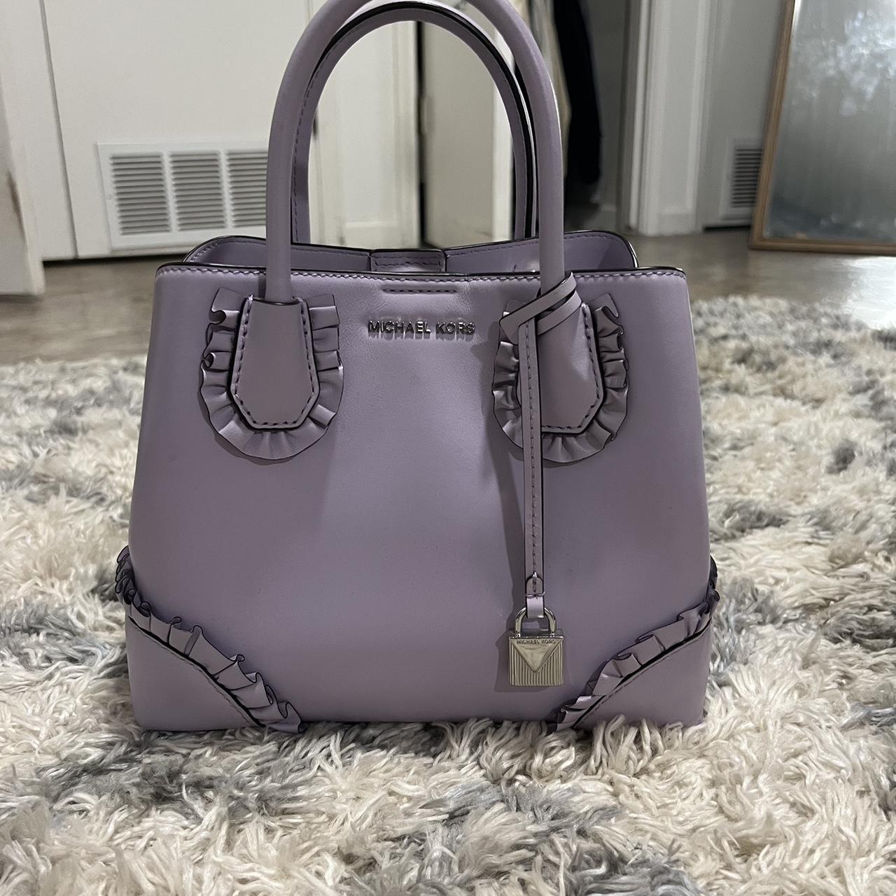 Michael Kors bag in a lilac color! Is in good - Depop