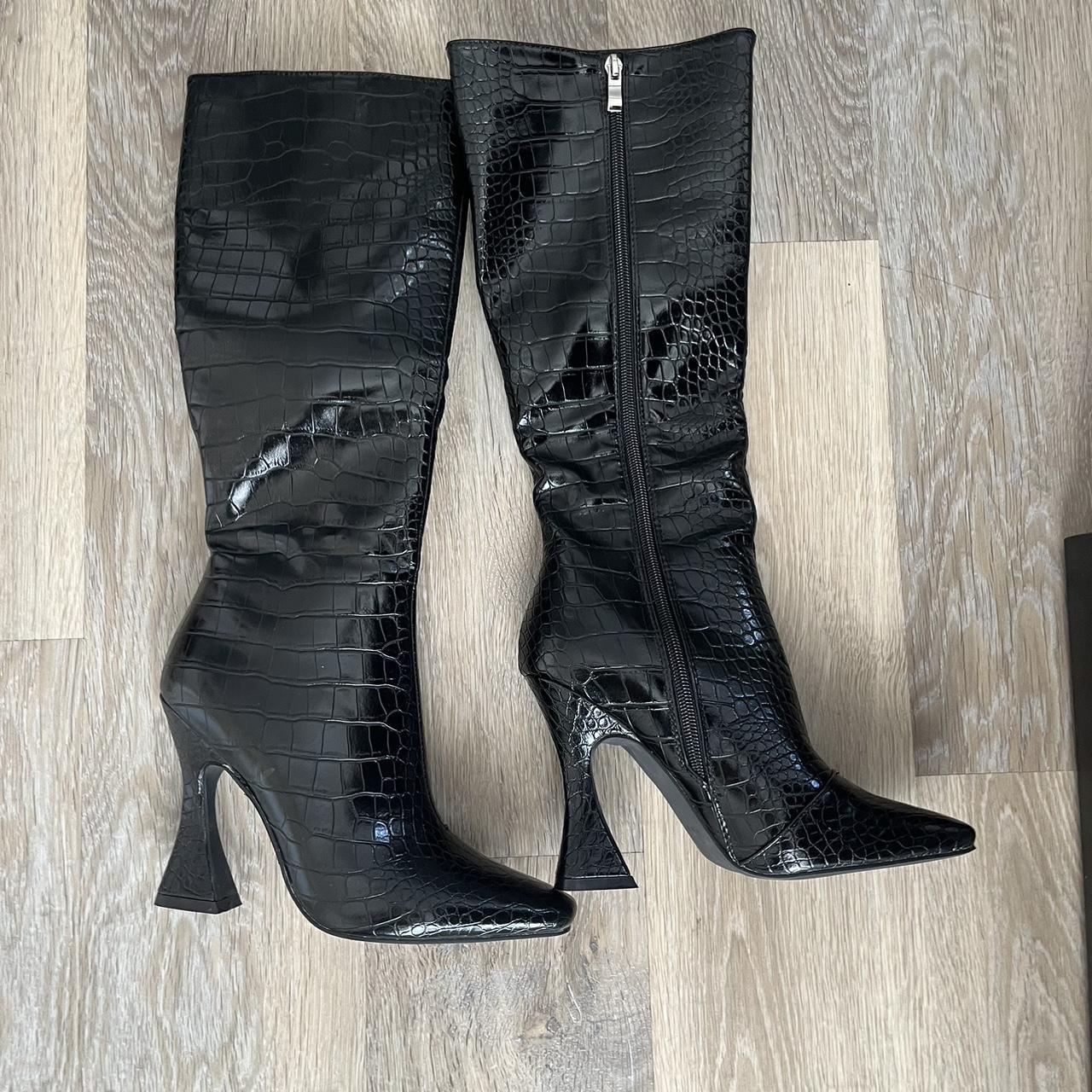 asos croc boots