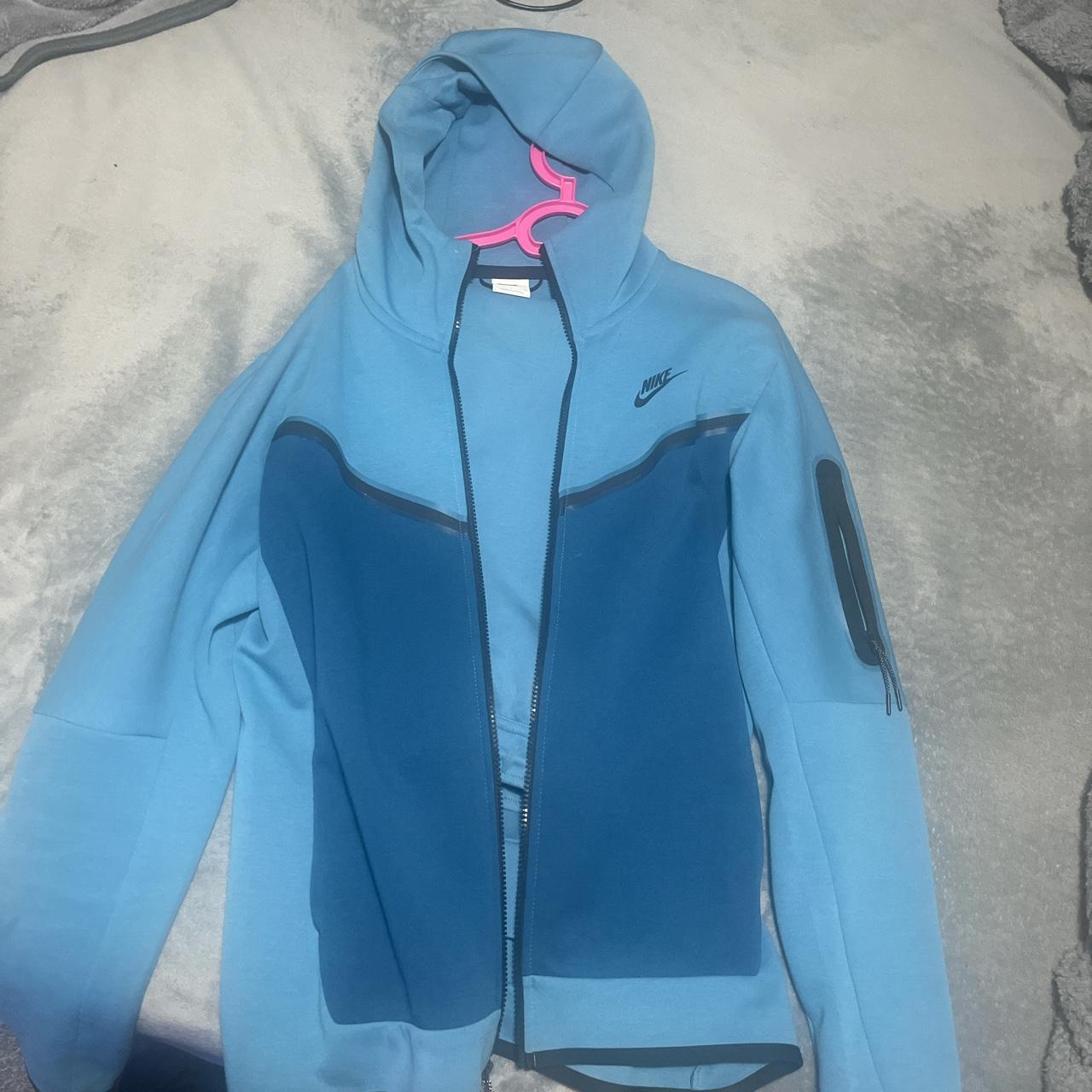 mens nike tech fleece blue