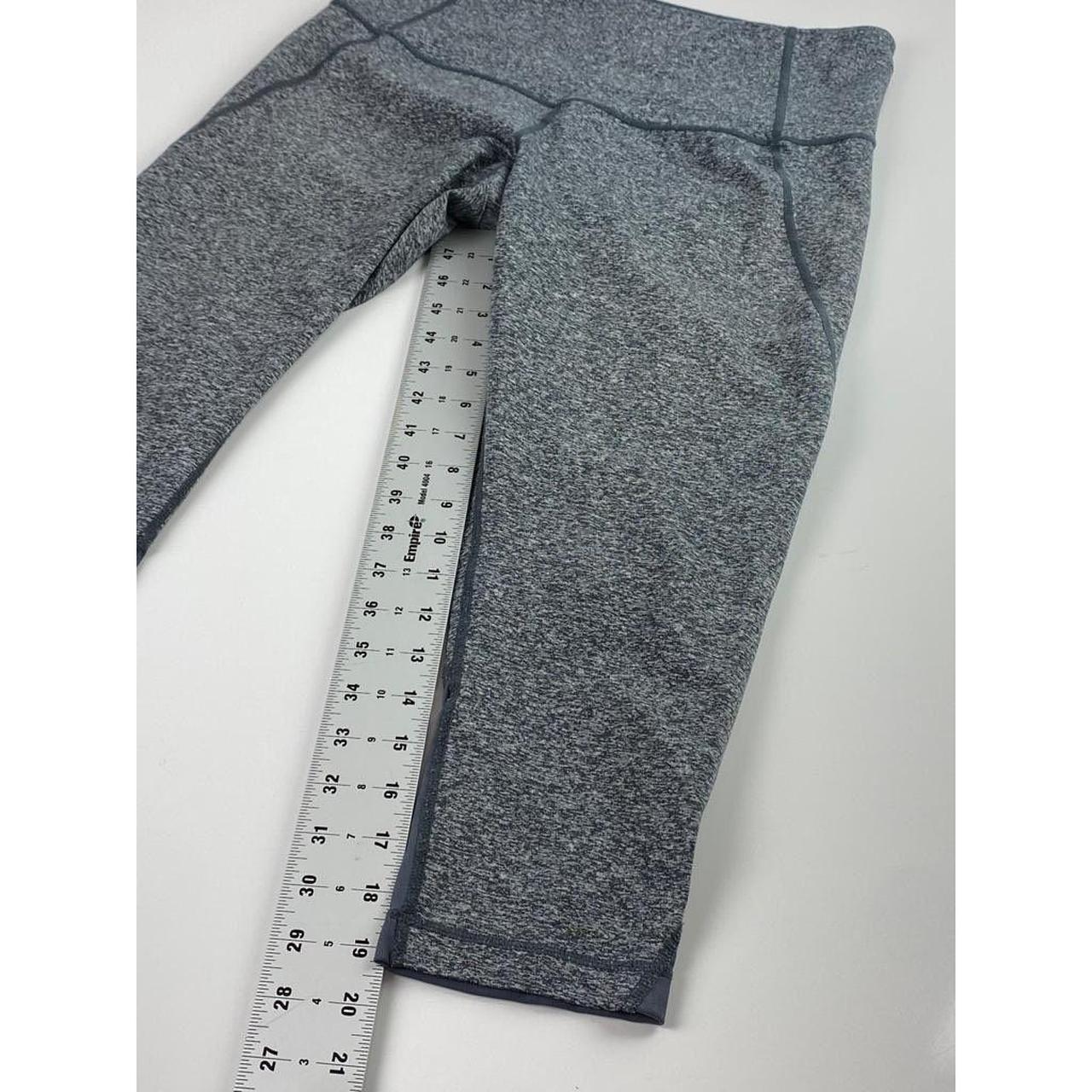 Zella Cropped Leggings Womens Large Gray Athleisure - Depop