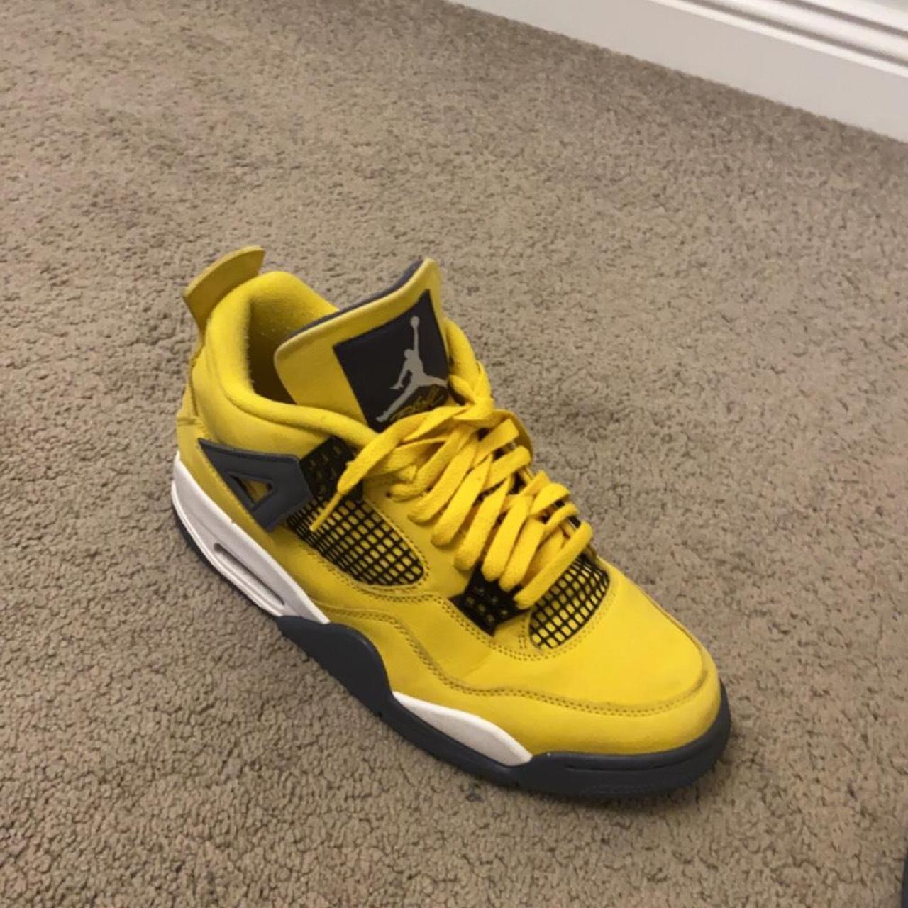 Jordan 4 lightings Box included ( no damage... - Depop