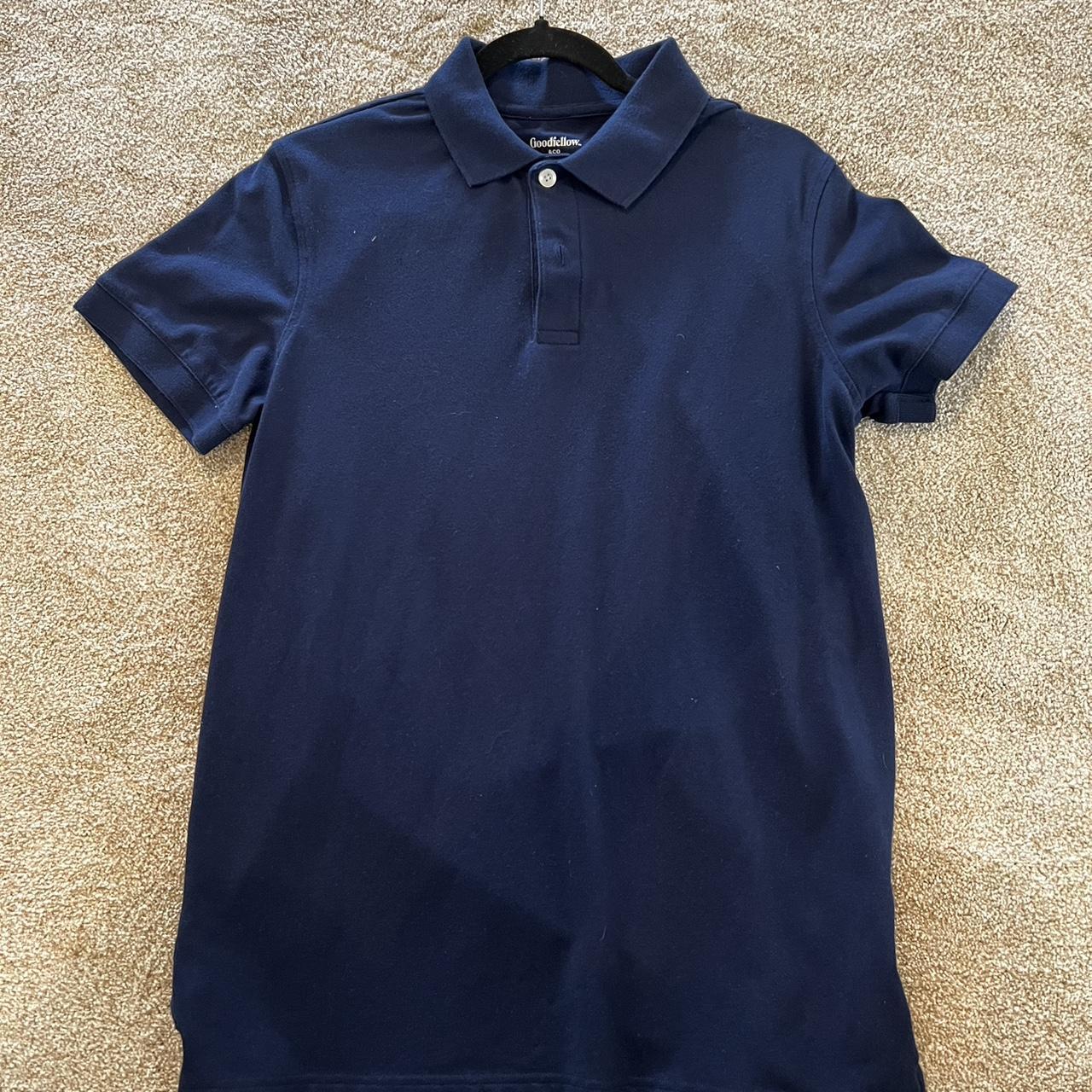 NAVY GOODFELLOW POLO Condition: Like New Size:... - Depop