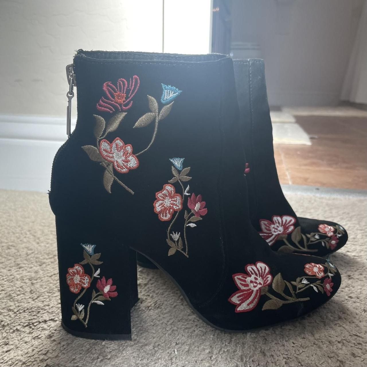 Bershka Women's Black Boots | Depop