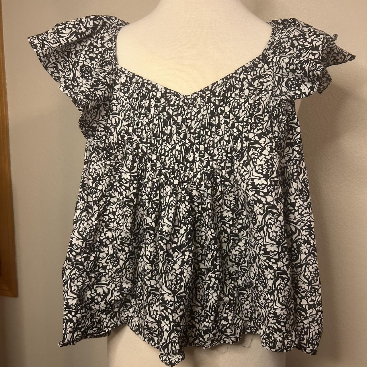 Universal Thread Women's Blouse - Black/Multi - X… - image 1