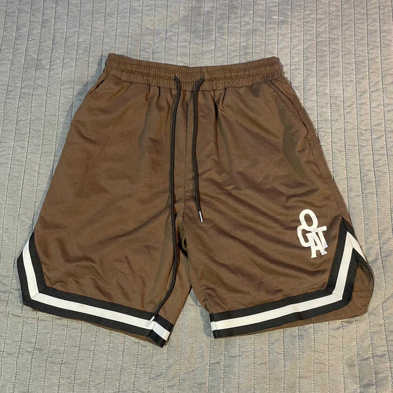 SHEIN Men's Brown and Black Shorts | Depop