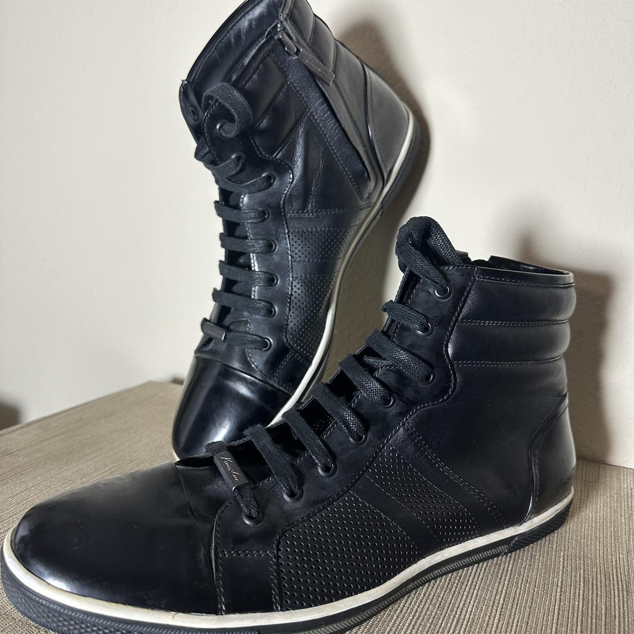 Kenneth cole high top leather clearance sneakers