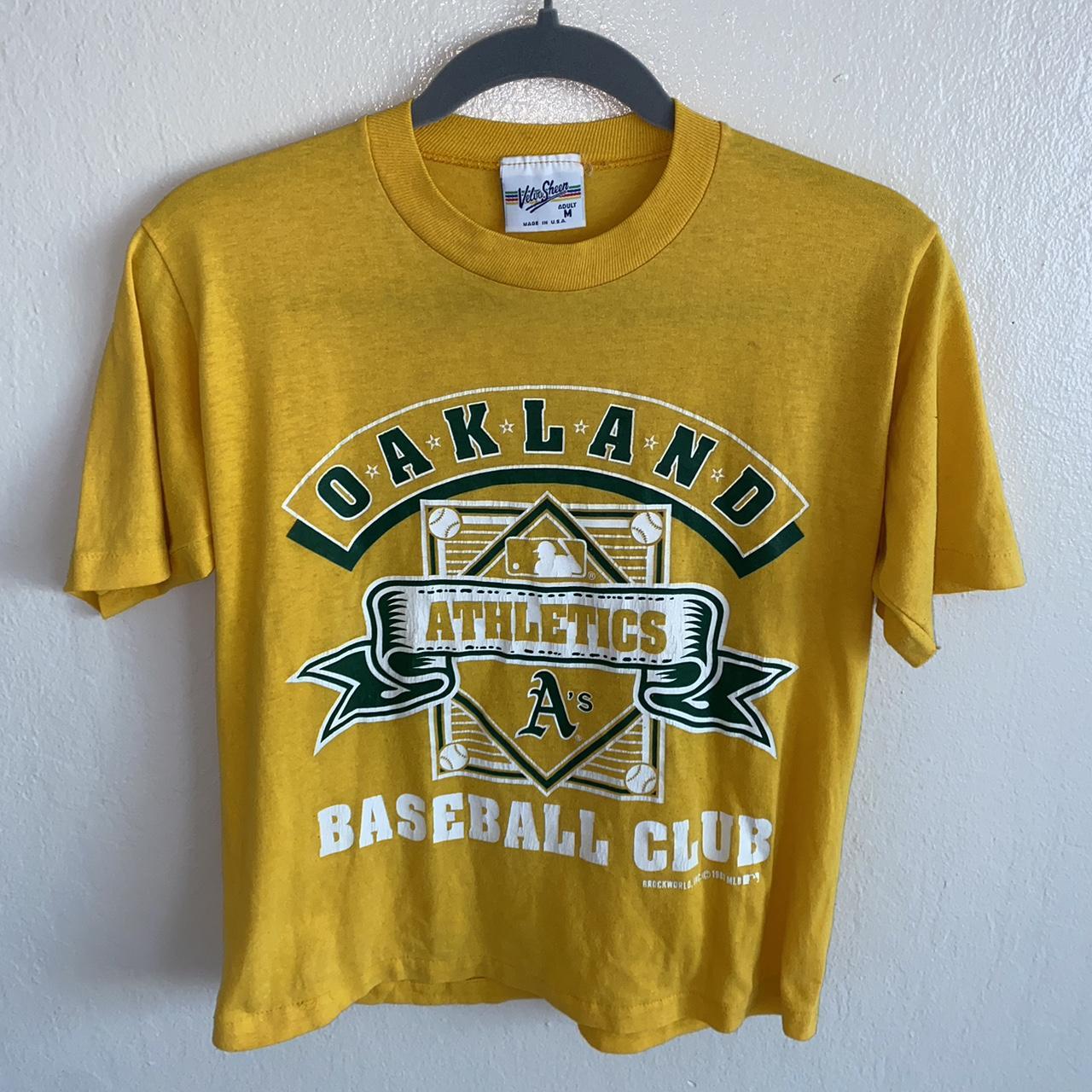 Vintage Kids Oakland Athletics A's T Shirt Large 