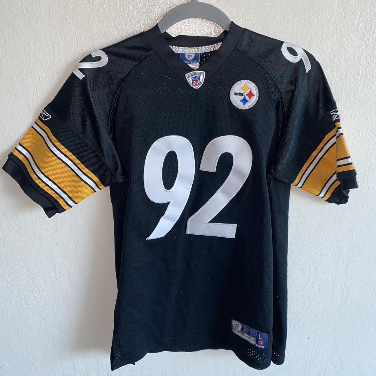 Pittsburgh Steelers NFL Reebok Jersey Size Large # 92 Harrison