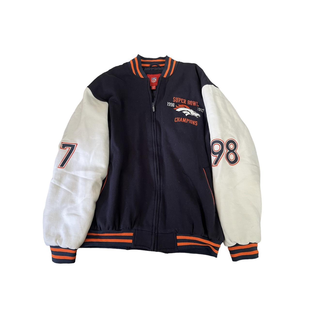 Denver Broncos Super Bowl Champions Orange Varsity Jacket