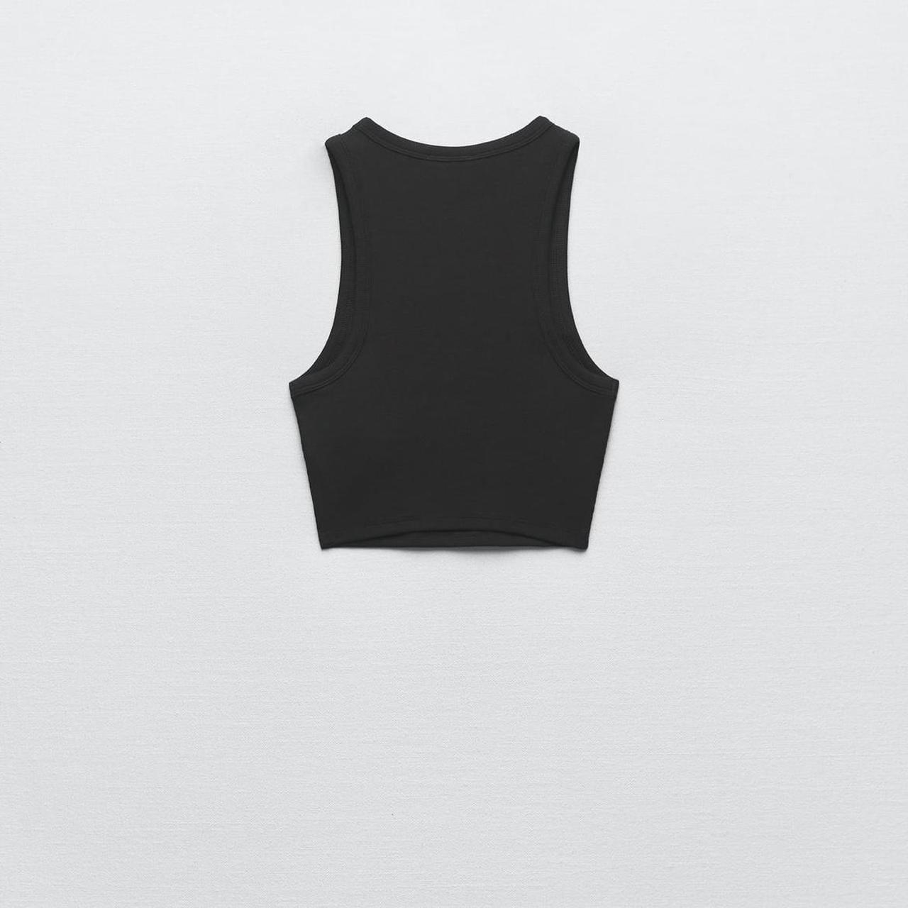 Zara Women's Black Vest | Depop