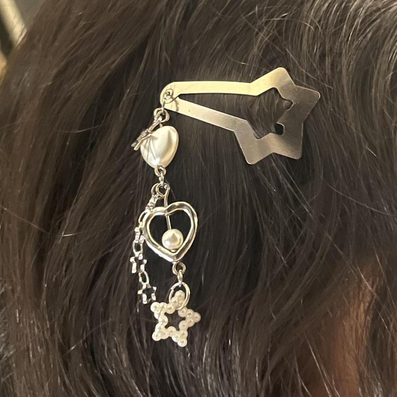 handmade coquette cyber angel hair accessories w/... Depop