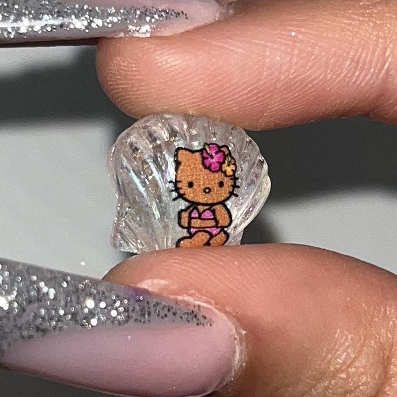 hello kitty charms nails tiny｜TikTok Search