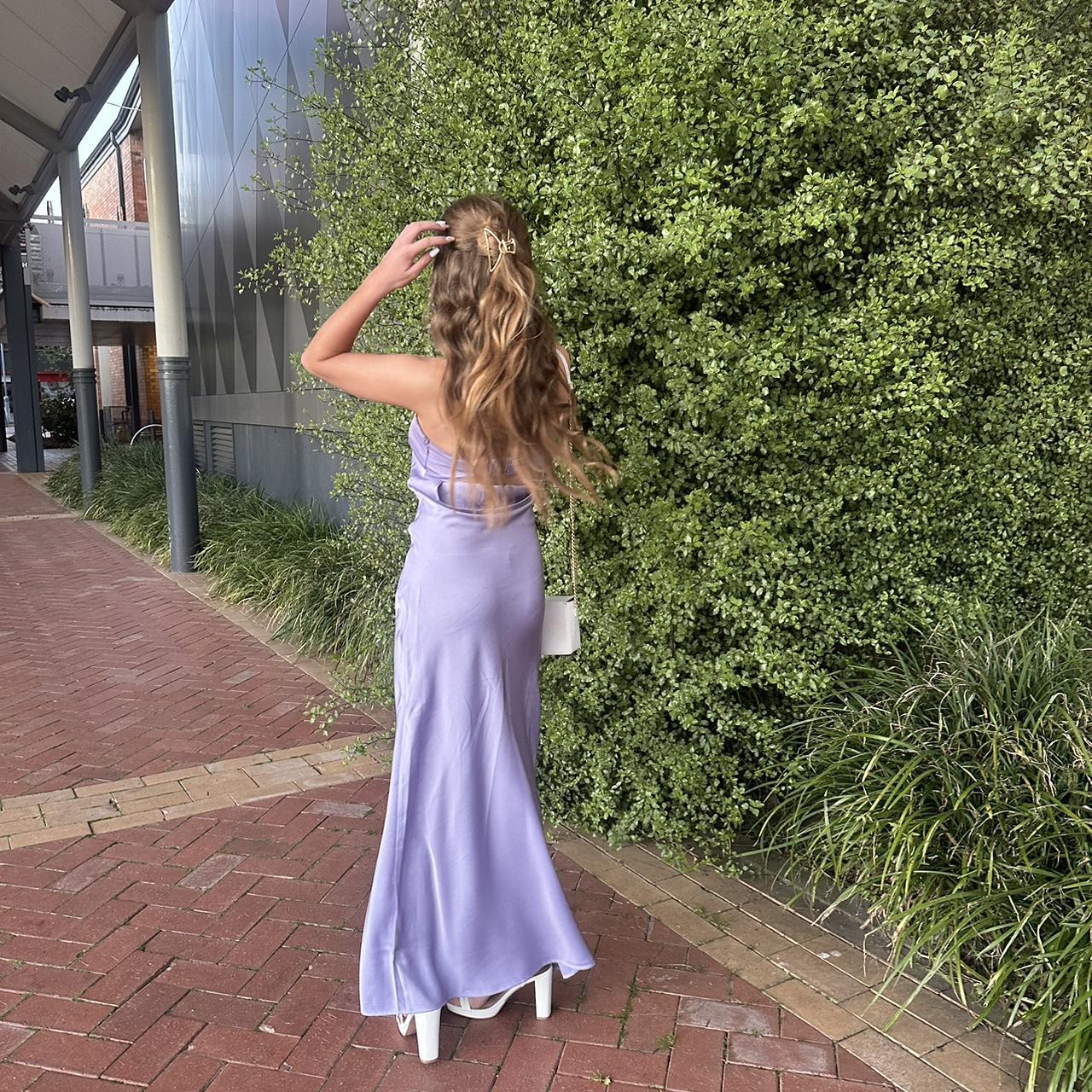 beginning boutique Maiah Lilac Maxi Dress,
