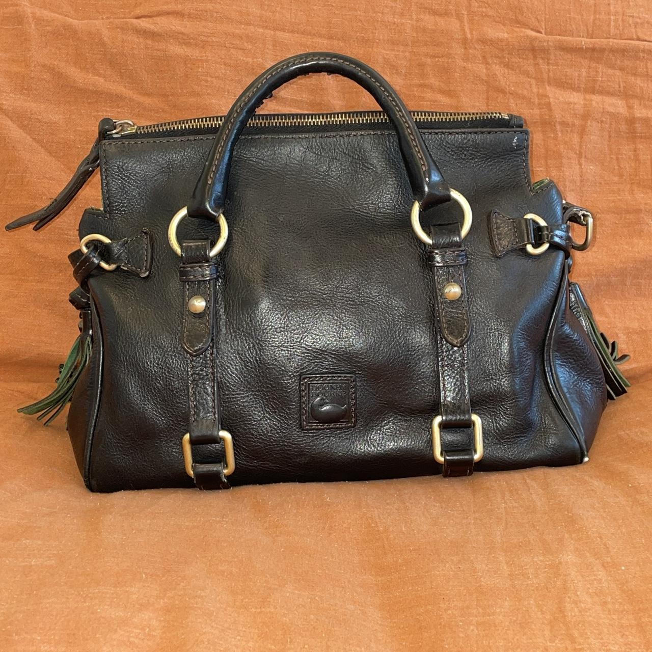 Vintage Italian Handbag and Shoulder Strap in Black and Brown 
