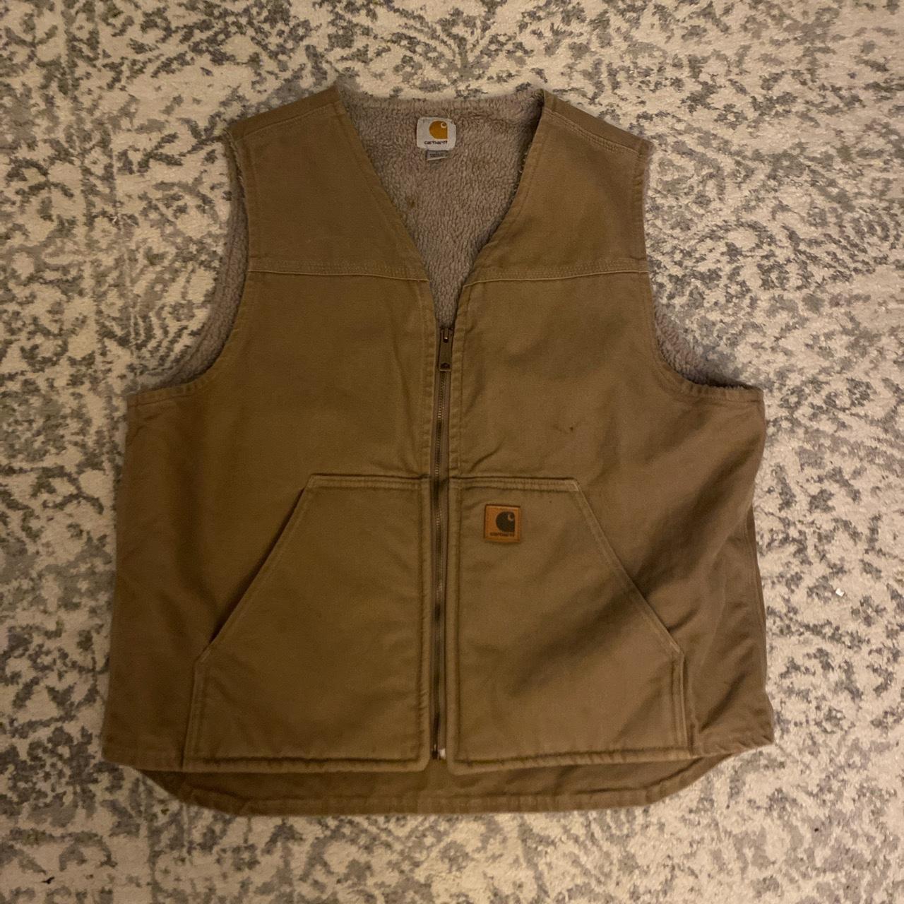 Carhart work vest Made in Mexico Fits cropped! - Depop