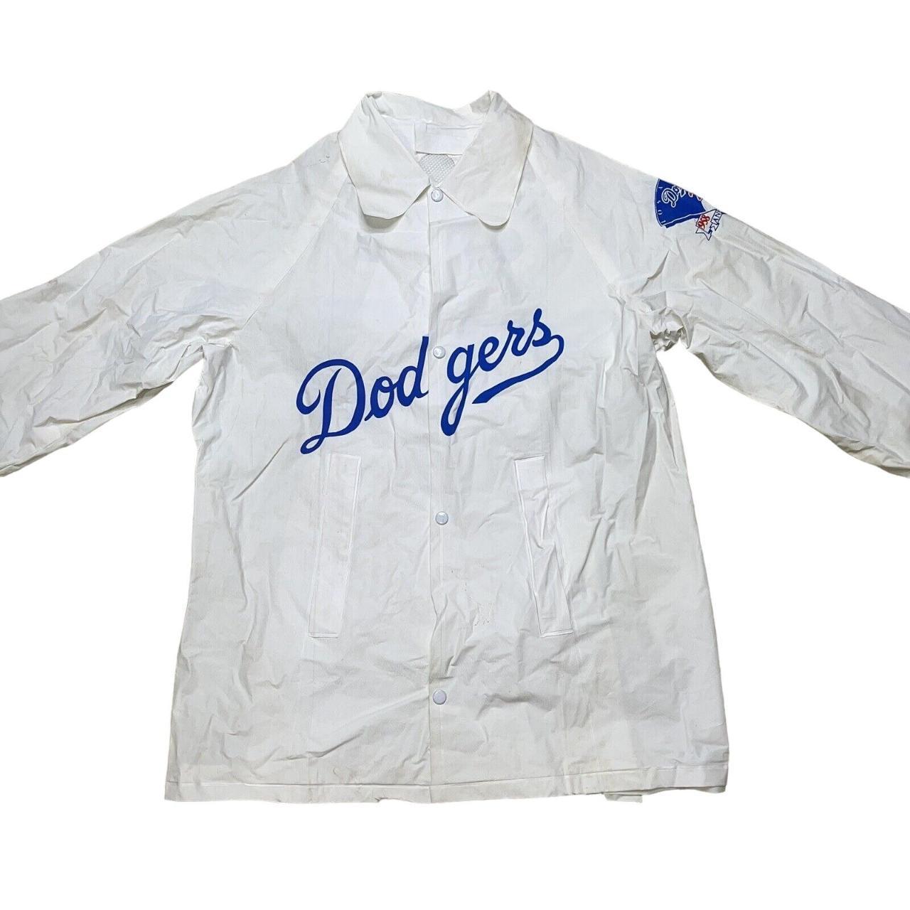 Los Angeles Dodgers Vintage Jacket Black and white - Depop