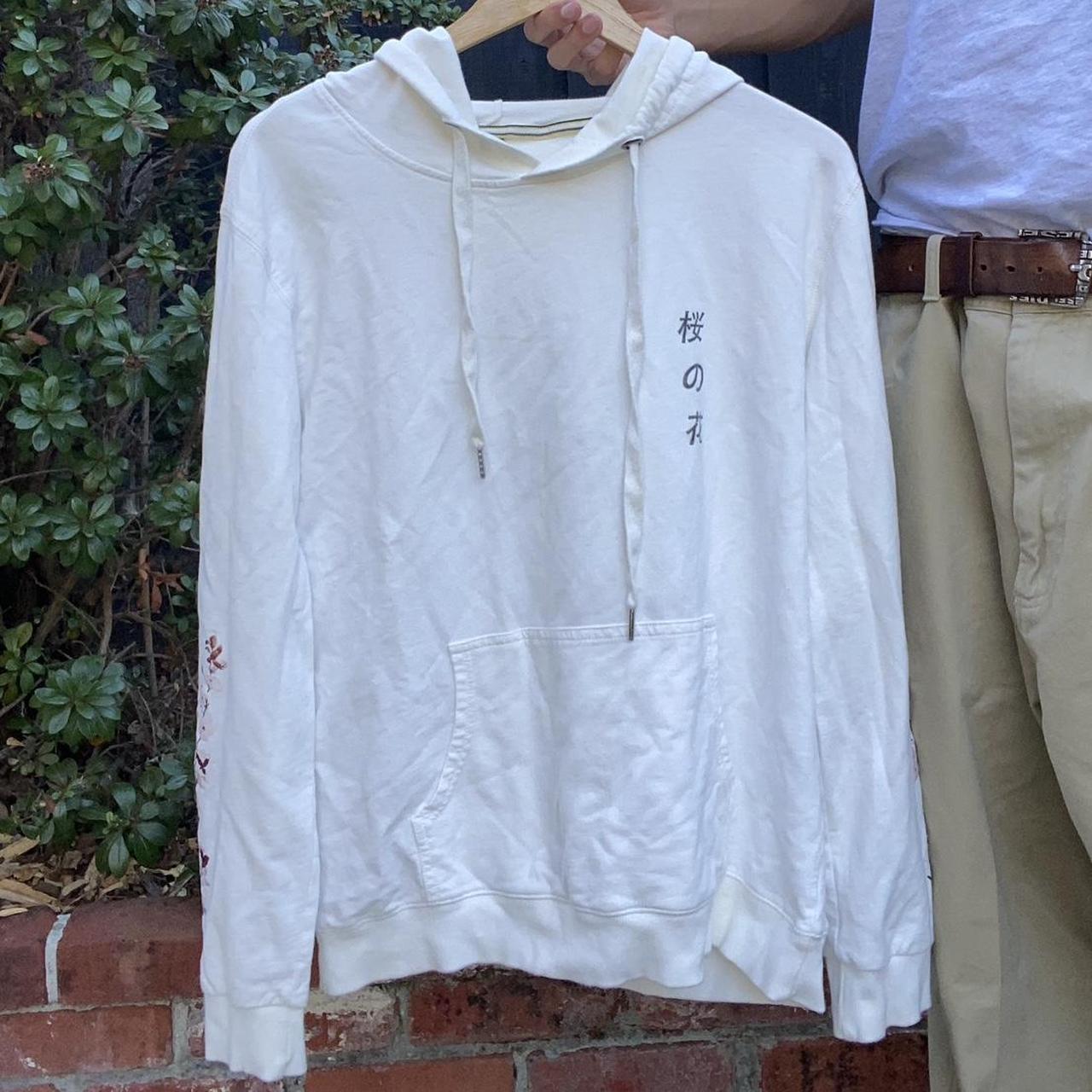 White cherry blossom hoodie A white cherry blossom... Depop