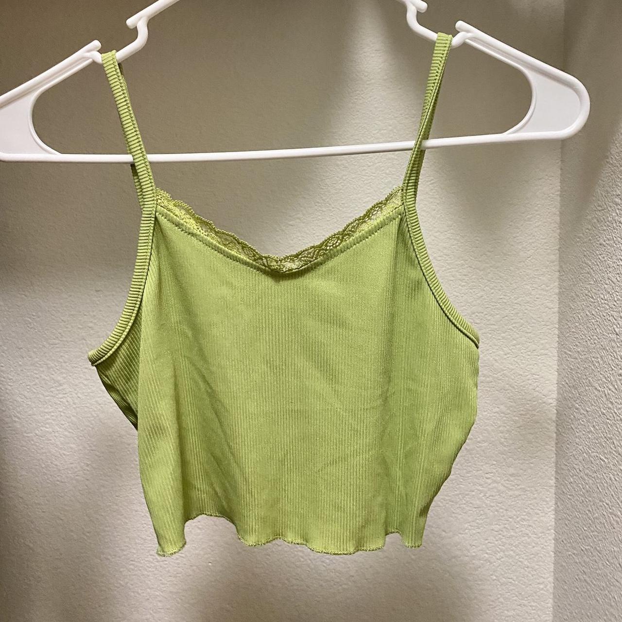 xs/s green cute top it’s stretchy:) 7$ - Depop
