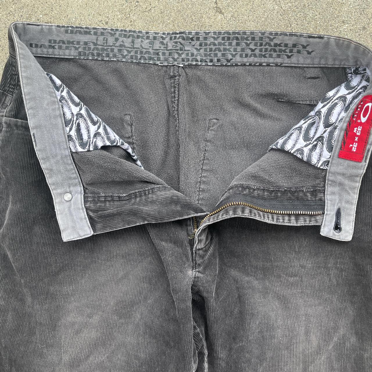 Vintage baggy black Oakley Corduroy pants Never | Depop