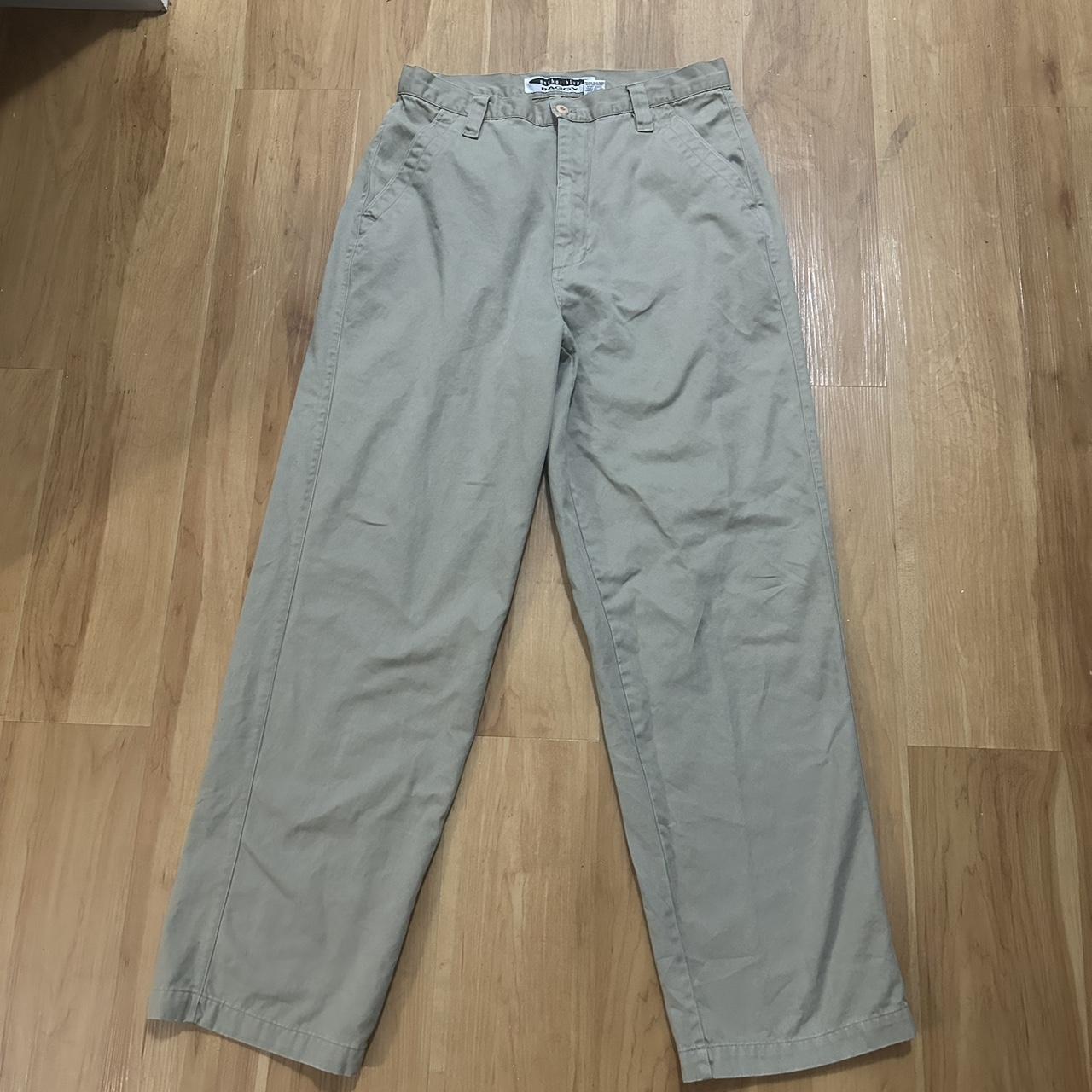 baggy anchor blue pants men size 32/32 #skate #baggy... - Depop