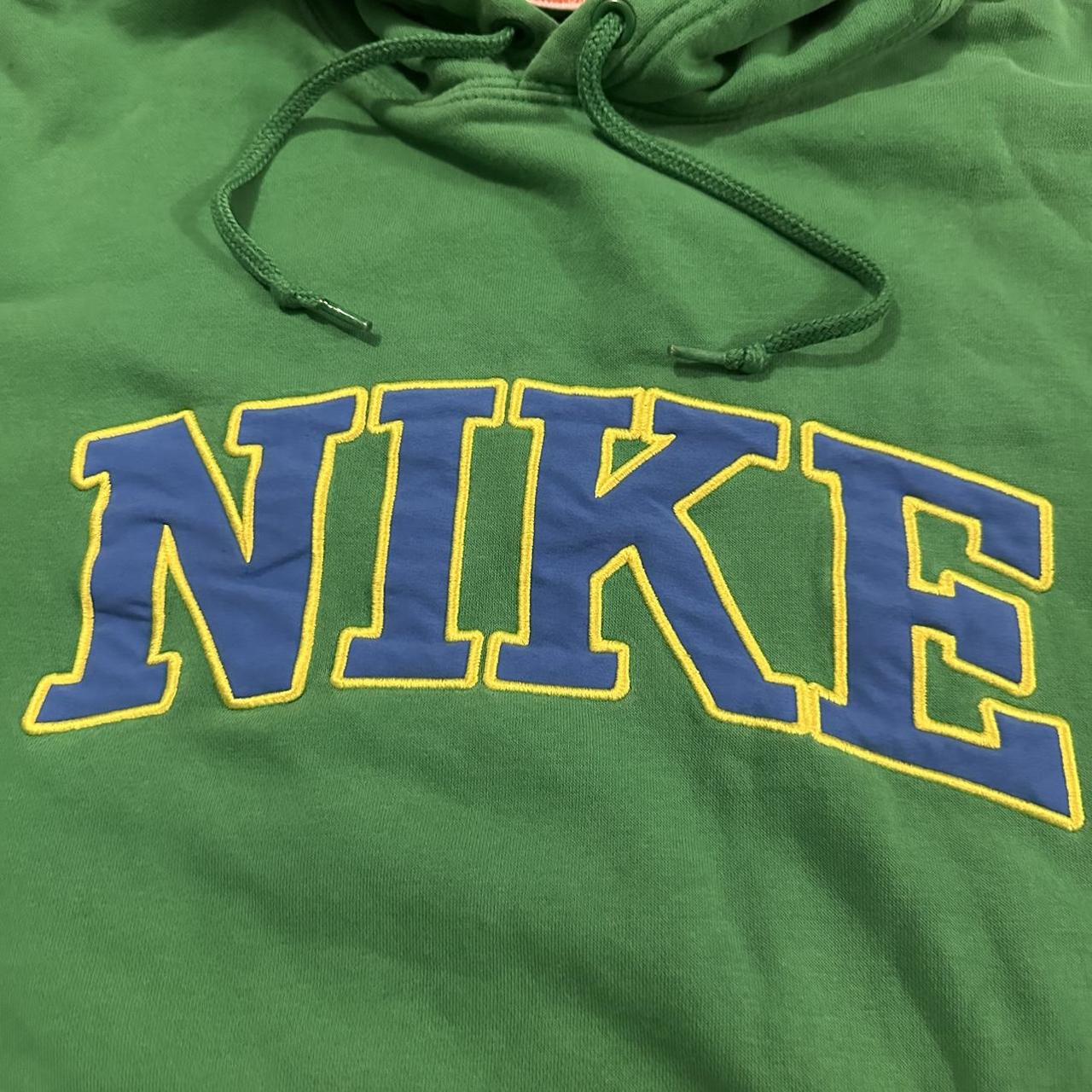 vintage 2000s nike green hoodie men’s size... - Depop