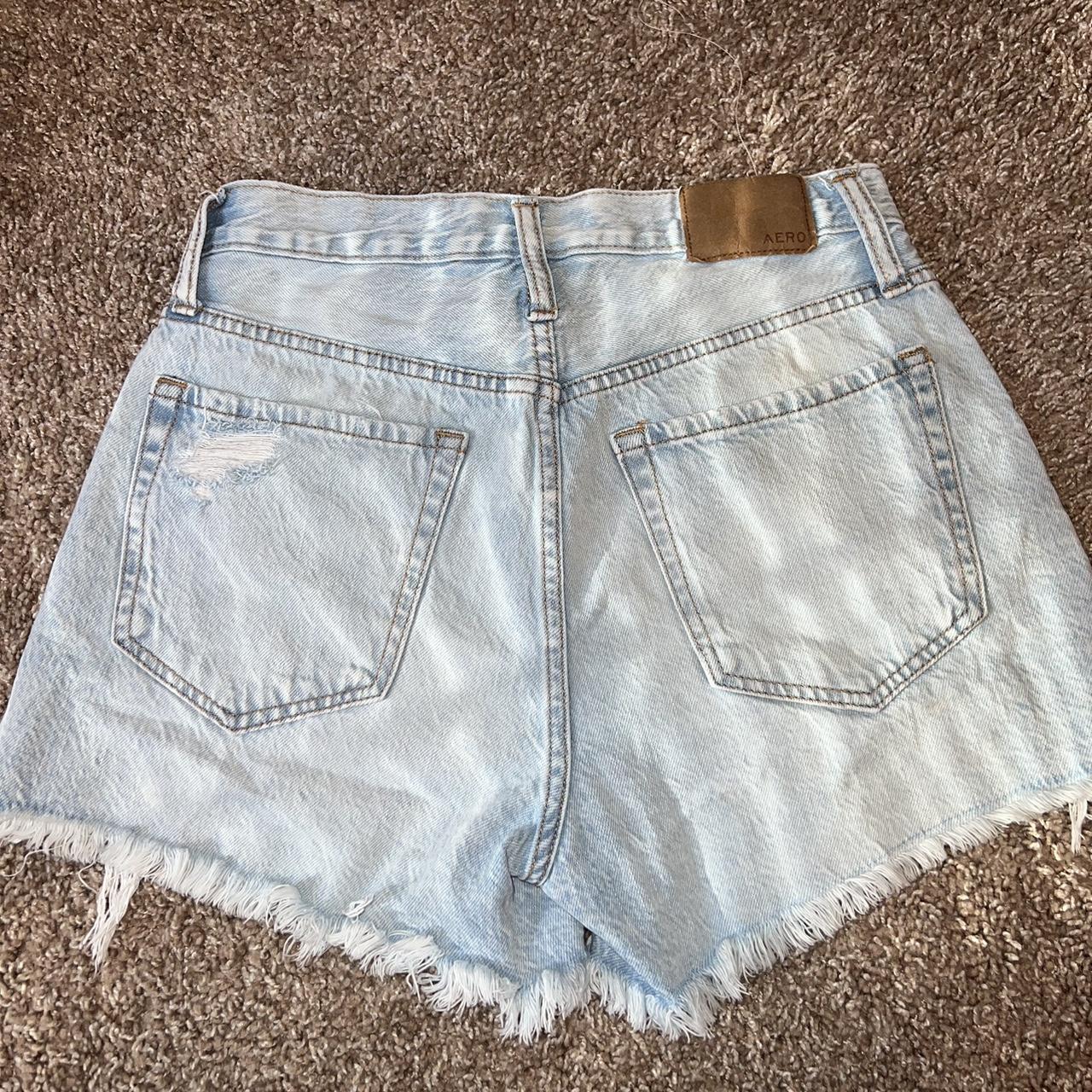 Aeropostale Women's Blue Shorts | Depop