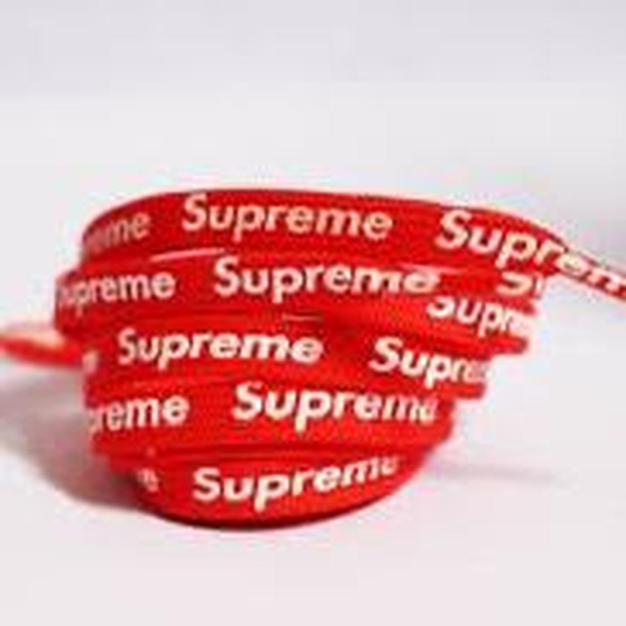 supreme nike laces