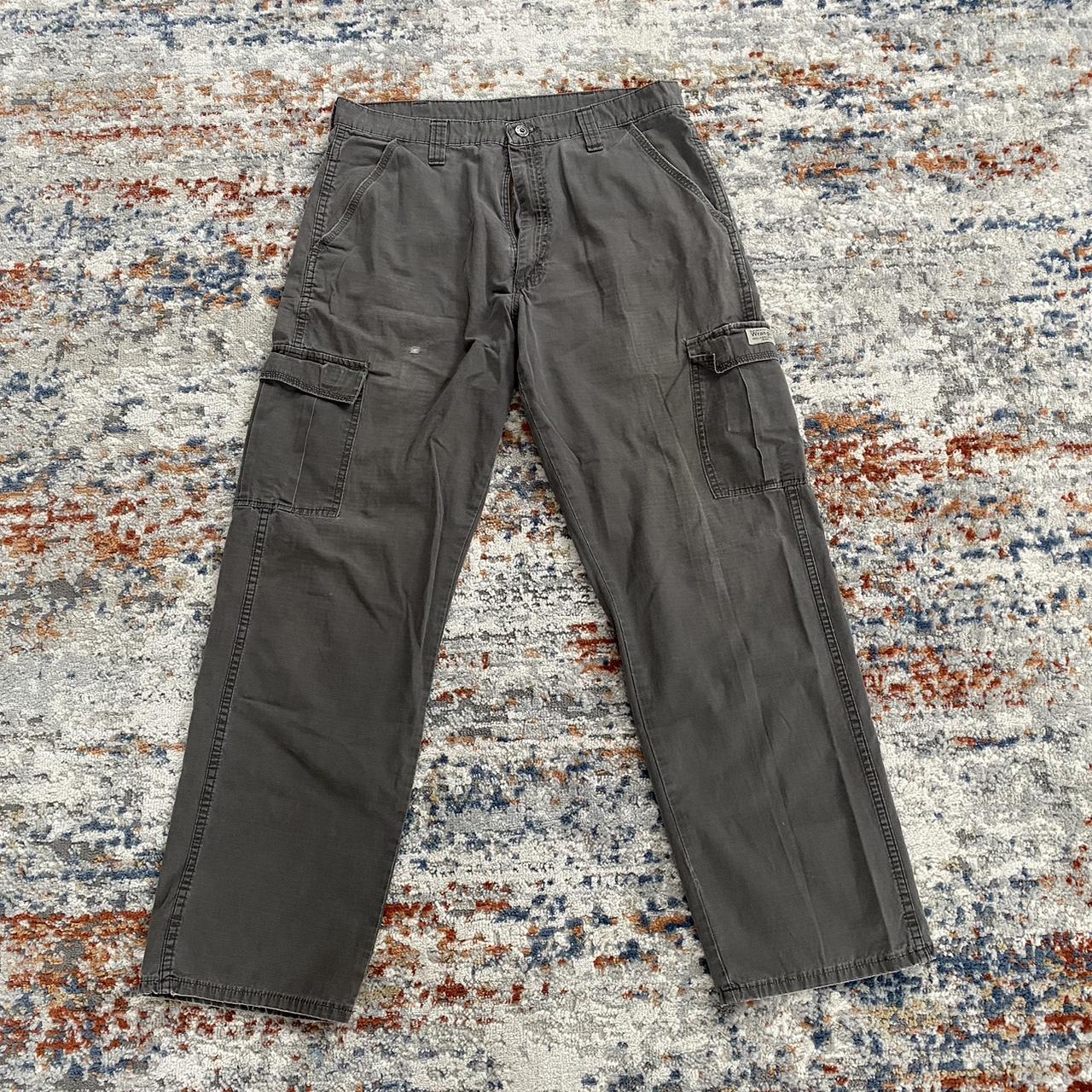 Brown/Grey Wranglers 34 x 32 Check pic for... - Depop
