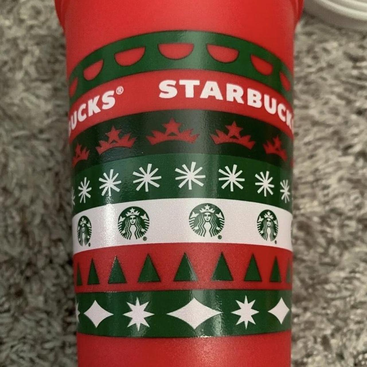 Starbucks Reusable Plastic Hot Cups Holiday 2020 - Depop