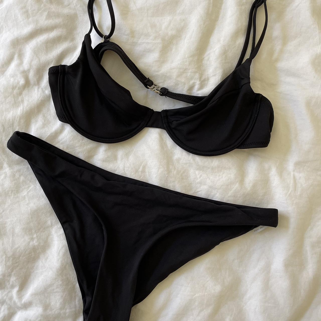 Subtitled black bikinis Top xs Bottoms s 25 Depop