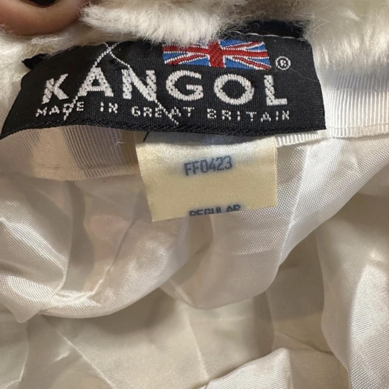 Kangol Women's White and Cream Hat | Depop