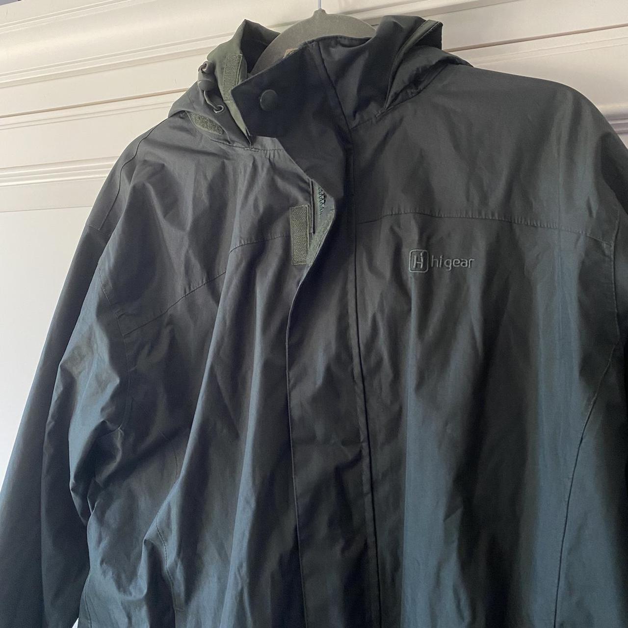 Green hi gear waterproof jacket Fits... - Depop