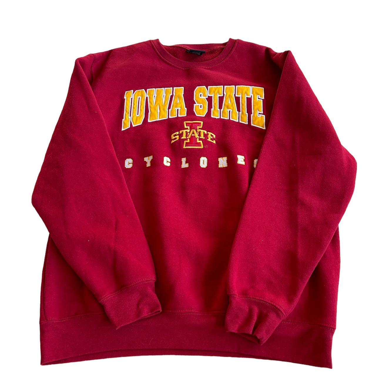 Iowa state university embroidered crewneck - Depop