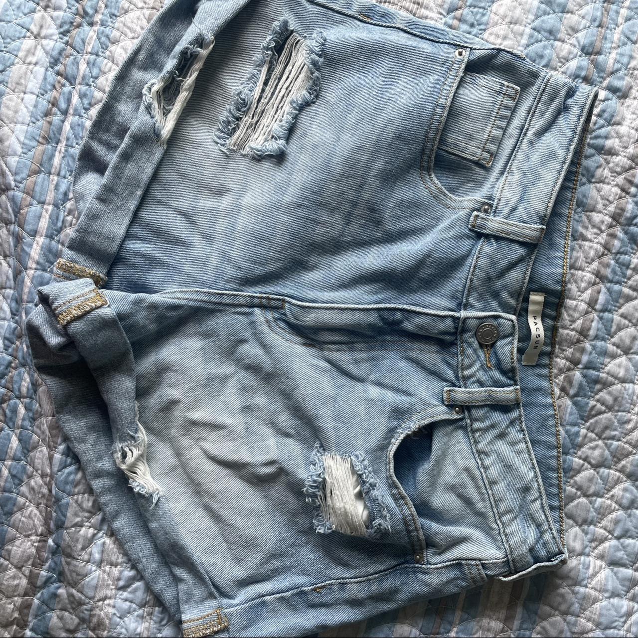 PacSun Mom Shorts!! Perfect blue mom short for the... - Depop