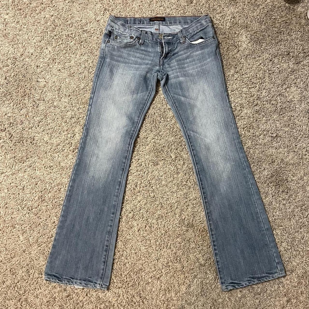 Rock and Republic Women's Blue Jeans | Depop