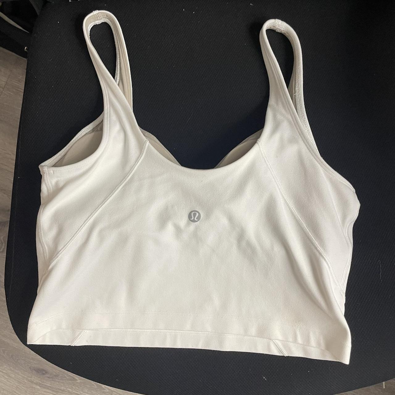 great condition iconic white lululemon align tank - Depop