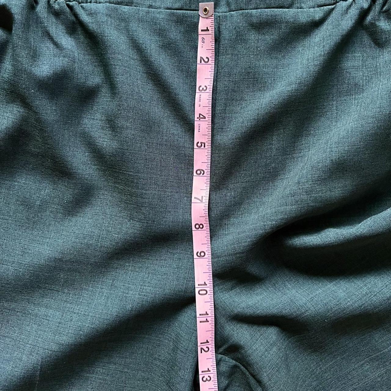 Vintage high waisted, heathered forest green,... - Depop