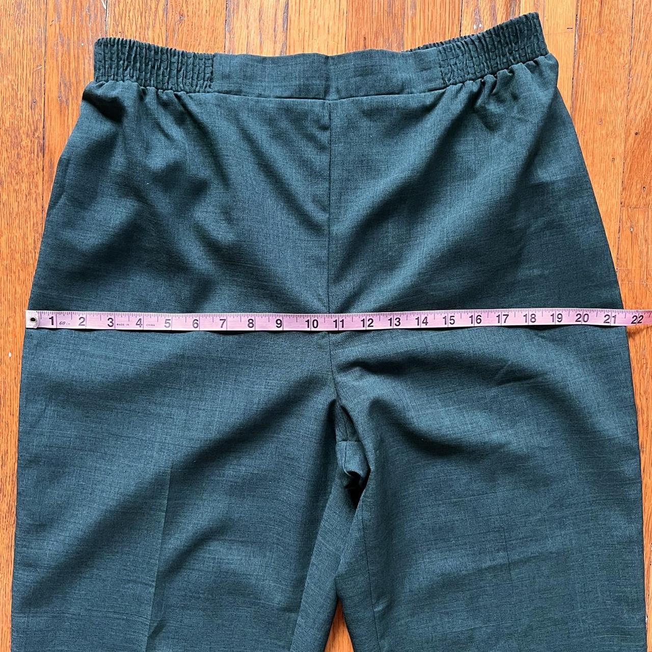 Vintage high waisted, heathered forest green,... - Depop