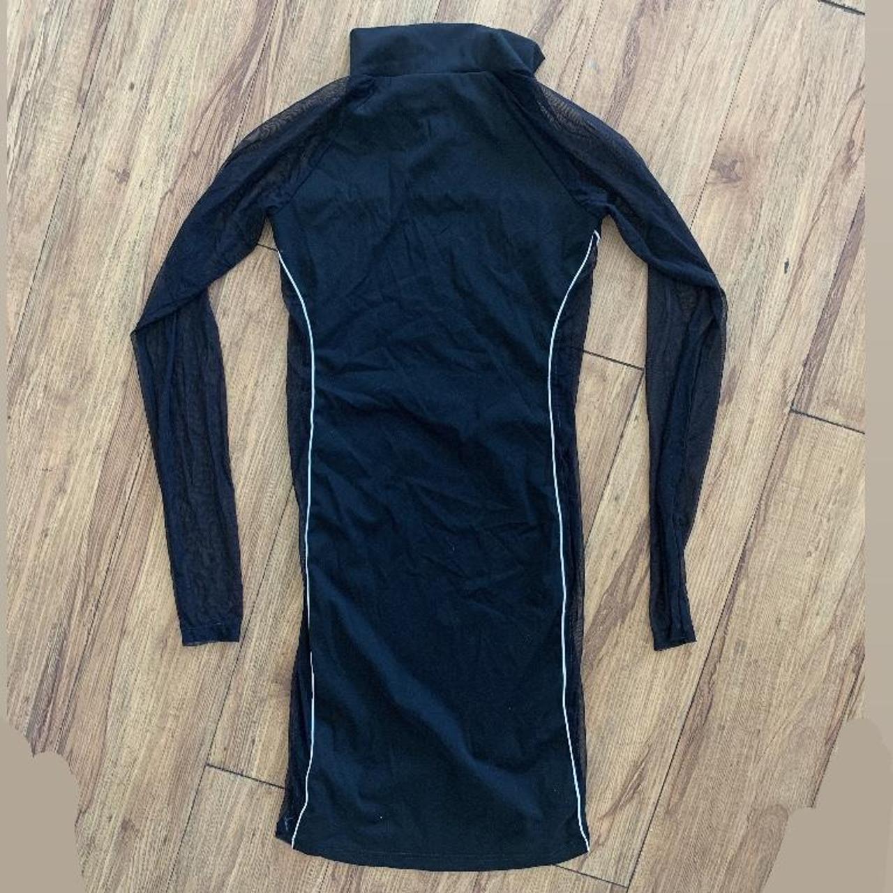 Trapstar - bodycon dress with mesh sleeves - Depop