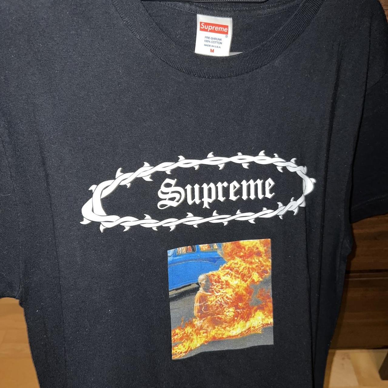 17AW Supreme Candle Tee Heather Grey M ヘザー グレー Tシャツ 未使用 Buy supreme candle tee grey Store Black Friday