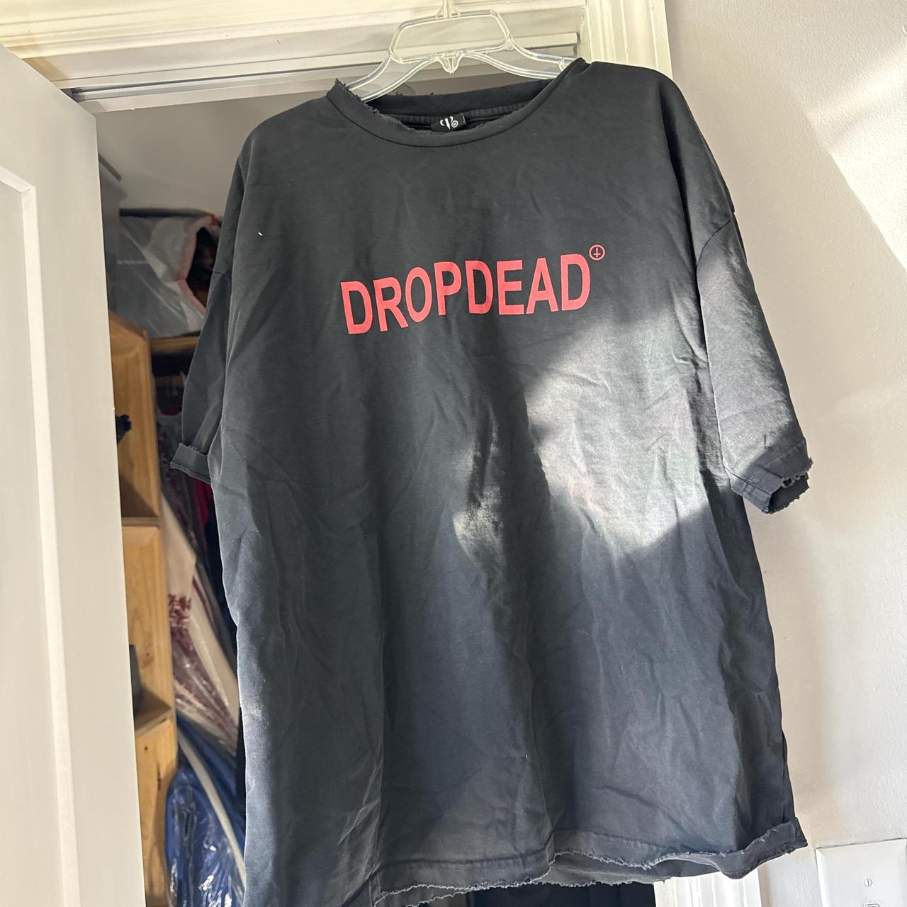 Drop dead bask in blood tank top. Size mens M. | Depop