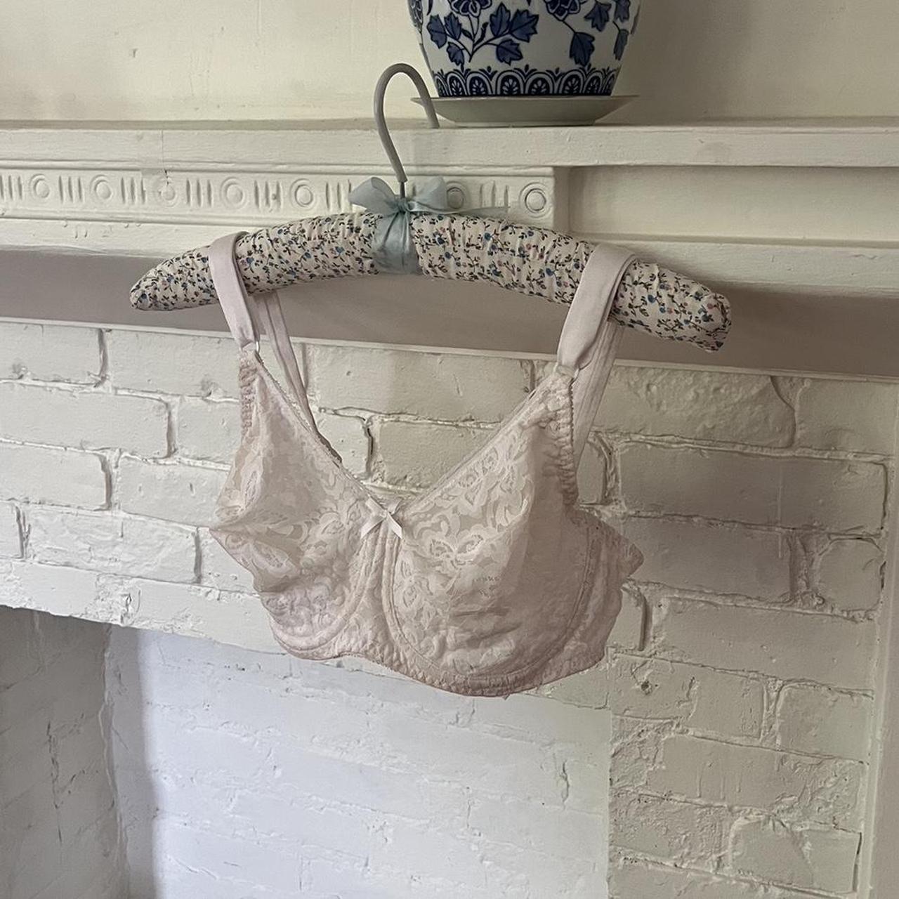 Lovely Vintage Bra 🤍 Marked 34d #vintagebra... - Depop