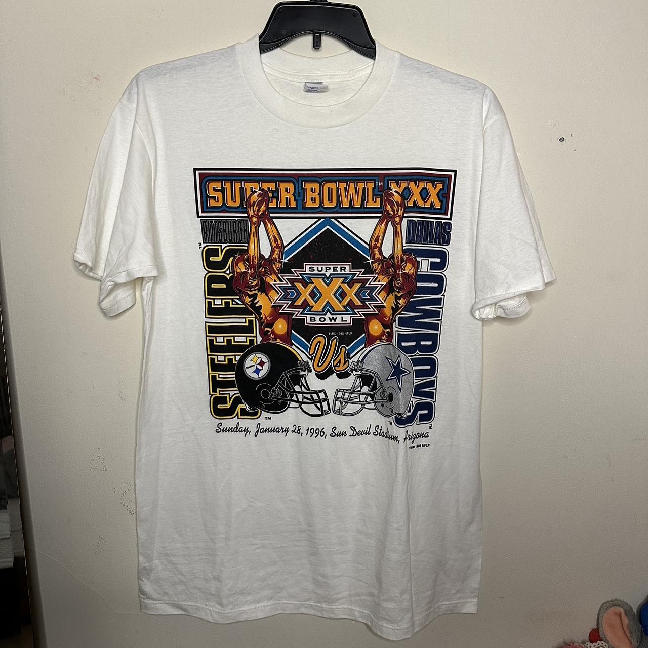 Super Bowl XXX shirt Large Steelers Cowboys