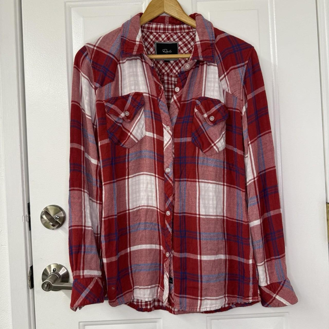 Rails Women's Shirt - Red - 4 – RAILS Red Plaid W… - image 1